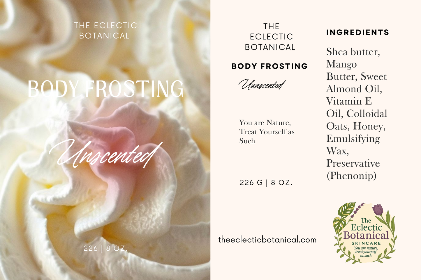 8oz Unscented Body Frosting