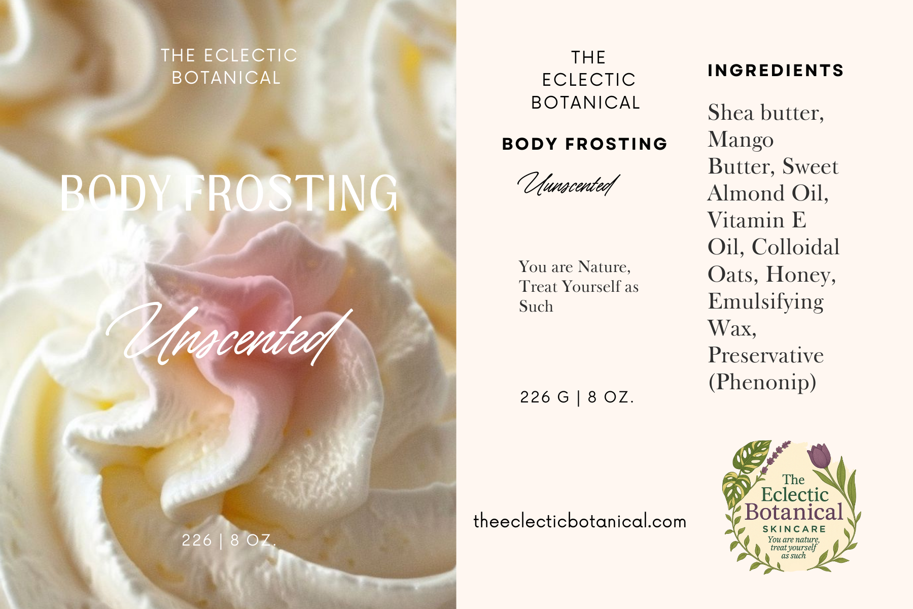 8oz Unscented Body Frosting
