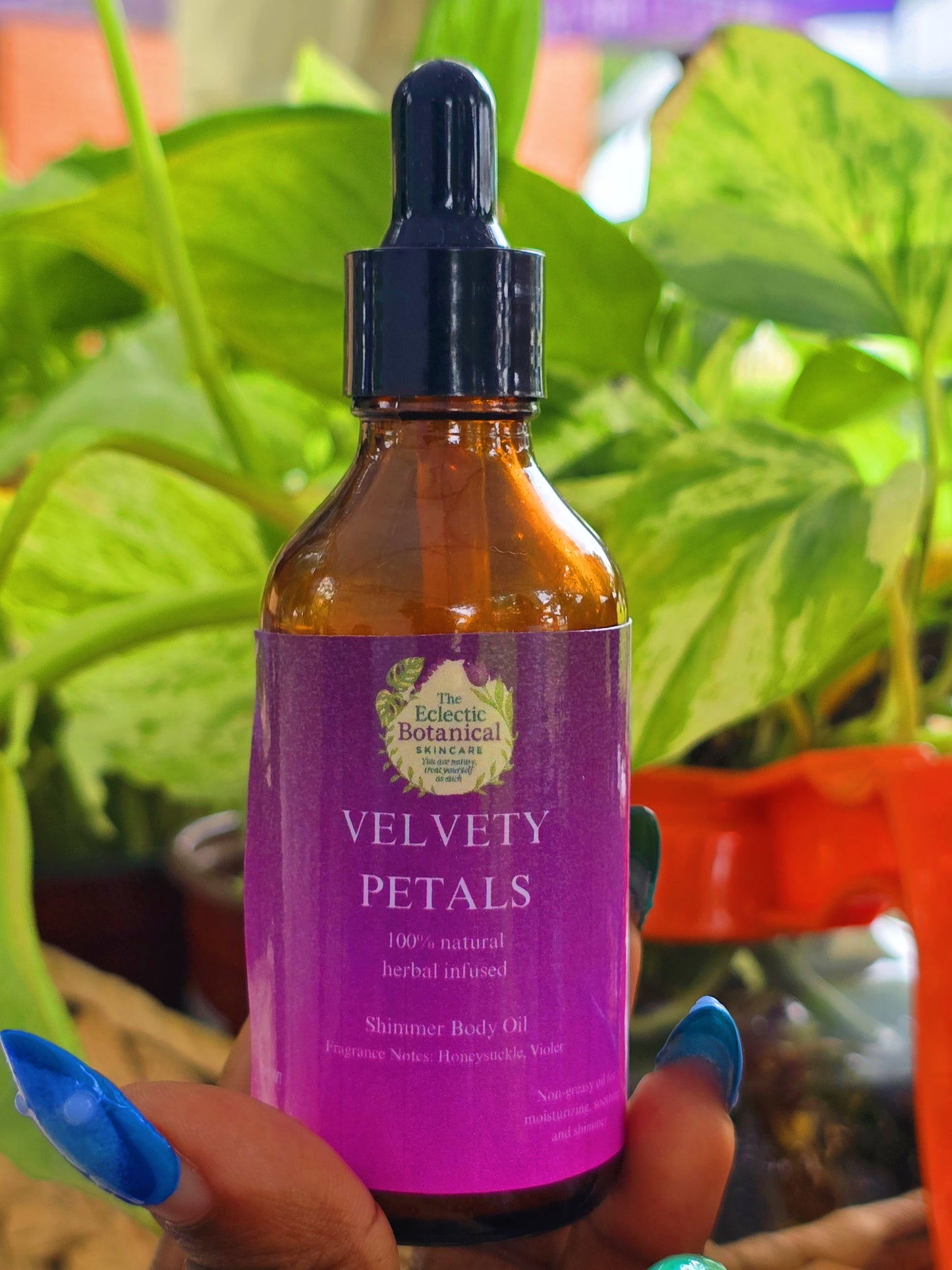 Velvety Petals Shimmer 2oz Body Oil
